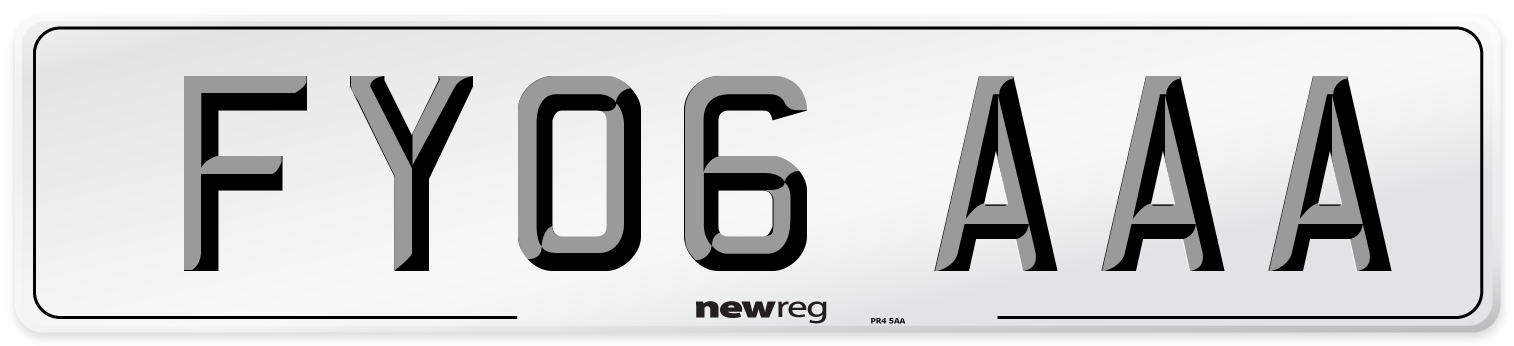 FY06 AAA Number Plate from New Reg